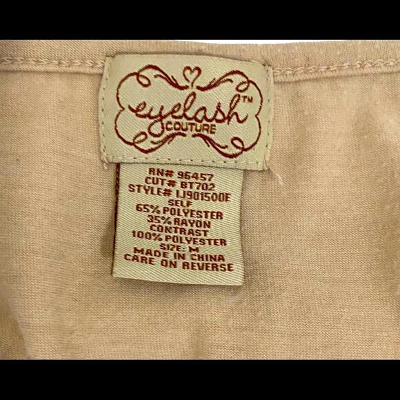 Eyelash Couture Colorful Paisley Print Front Racerback Tank, Size Medium - Picture 7 of 7